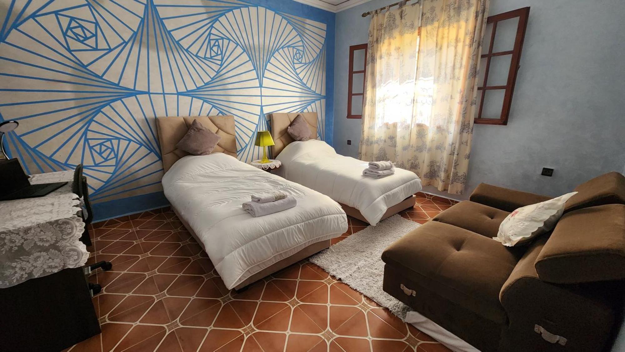 Appartement Riad 5Min A Pied De L'Aeroport Marakeş Dış mekan fotoğraf